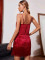 Red Fringe Gatbsy Dress